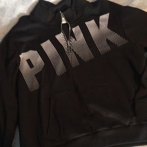 Pink Half Zip Sweatshirt